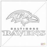 Ravens Baltimore Colouring sketch template
