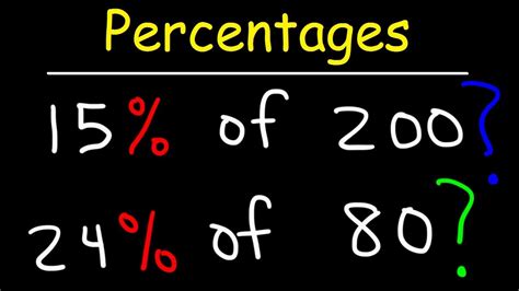 percentage calculations  dummies