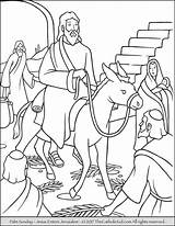 Palm Sunday Coloring Pages Jesus Getcolorings Printable Enters sketch template