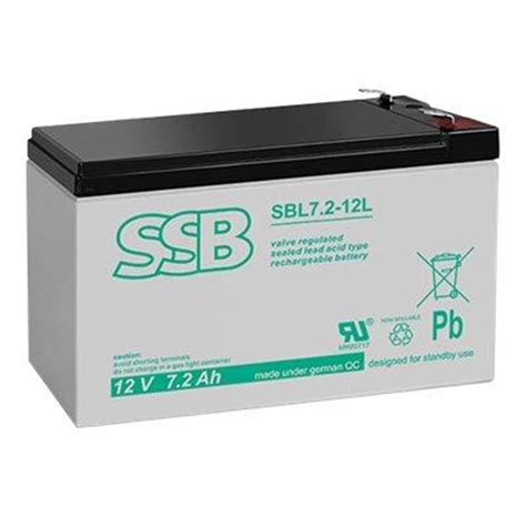 Ssb Sbl 7 2 12l Rechargeable Battery 12v 7 2ah Billig