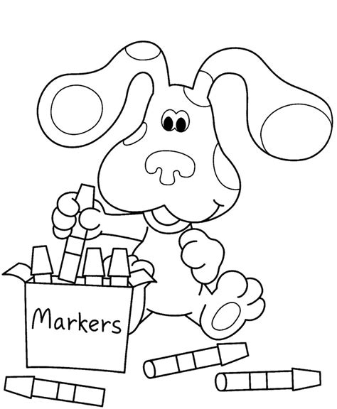 printable blues clues coloring pages  kids