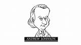 Andrew Johnson Draw sketch template
