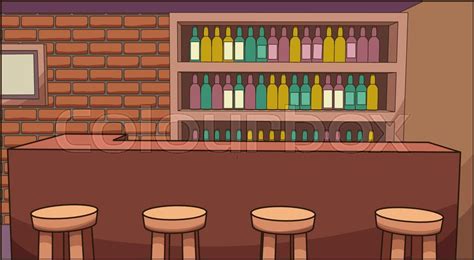 cartoon bar background vector clip stock vector colourbox