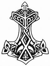 Viking Symbols Hammer Thor Tattoo Norse Celtic Nordic Drawing Meanings Ancient Tattoos Deviantart Symbol Thors God Thunder Google Symbole Wikinger sketch template
