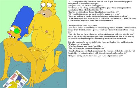 Rule 34 Abraham Simpson Blue Hair Breasts Color English