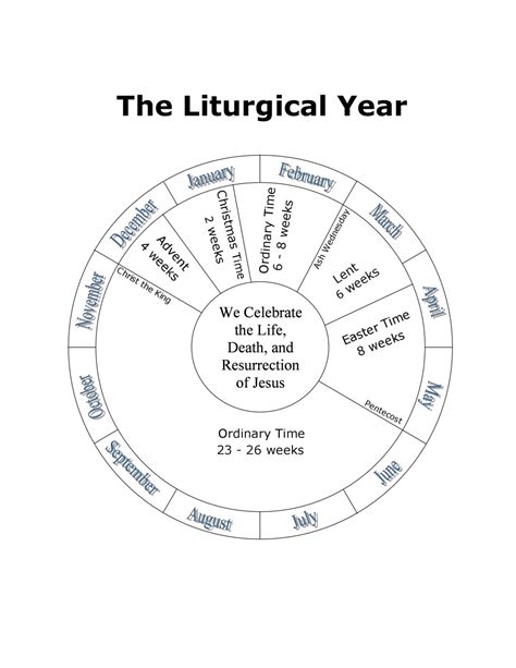 printable catholic liturgical calendar  year  year