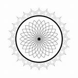 Mandala Coloring Pages Kaleidoscope Printable Domain Public Adults Simple Kids Spiral Lotus Flower Colouring Color Sheets Easy Flowers Print Floral sketch template