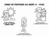 Gripe Atividades Colorir Adoleta Prevencao Professora Brito Refletir sketch template