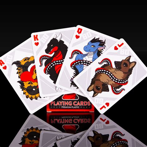 gorgeous bad dragon deck   plastic pvc playing cards