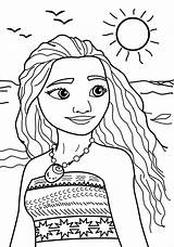 Disney Coloring Pages Printable Moana Print Color Walt Kids Girls Princess Baby Pdfs Craft sketch template
