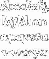 Alphabet Coloring Pages Lettering Letras Letters Para Color sketch template