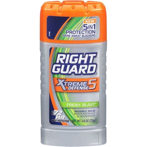 guard deodorant stick fresh blast scent  ounce pack