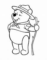 Winnie Coloring Pages Pooh Kids sketch template