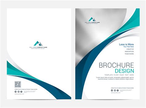 brochure layout template cover design background  vector art