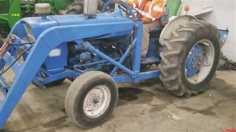 1962 Ford 4000 Tractor W Bush Hog Loader And Bale Spear
