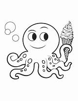 Coloring Summer Pages Octopus Preschool Colouring Color Print Sheets Printable Baby Activities Cute Cartoon Crayola Kid Colorings Beach Clipart Imom sketch template