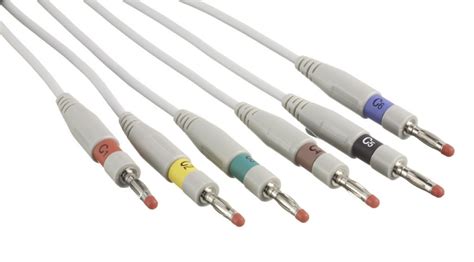 multilink leadwires  mm plug set  chest leads walters medical