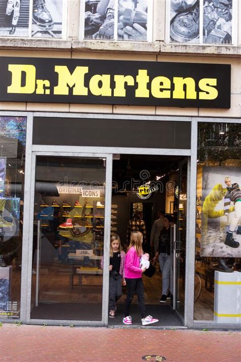 entrance   dr martens store editorial stock image image  shoes facade