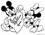 Mickey Disneyclips Kleurplaten Valentijn sketch template
