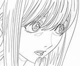 Note Death Misa Amane Coloring Pages Character Another sketch template