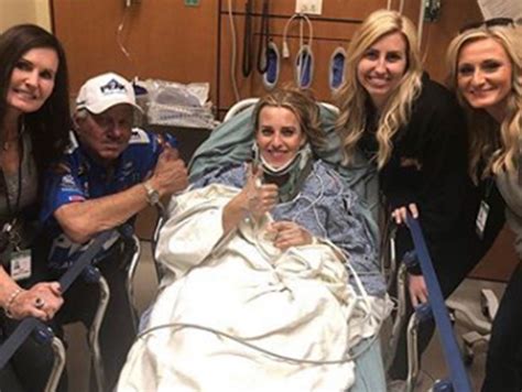 nhra driver brittany force hospitalized after scary crash