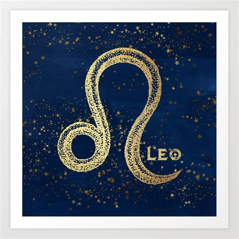 Leo Zodiac Sign Art Print By Naturemagick Society6