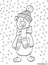 Coloring Pages Snow Snowy Winter Let Getcolorings Color Sheets Getdrawings Line Drawing sketch template