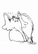 Horton Hears Who Coloring Pages Elephant Getcolorings Getdrawings Drawing sketch template