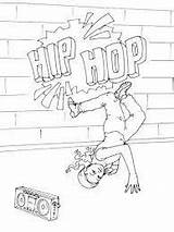 Hip Hop Coloring Pages Dance Sheets Colouring Dancing Choose Board sketch template