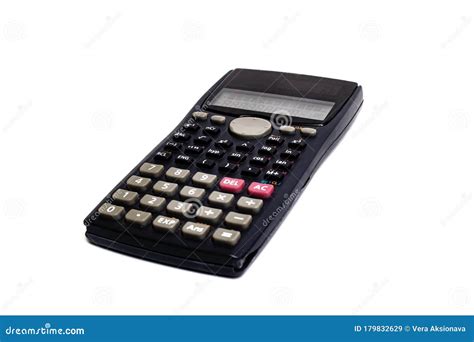 engineering calculator isolated   white background stock image image  object math