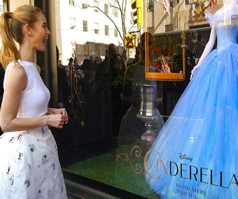 Shop Lily James Cinderella Inspired Glass Slipper Look