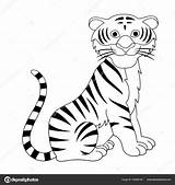 Tigre Tigres Depositphotos St3 Animado Impresion sketch template