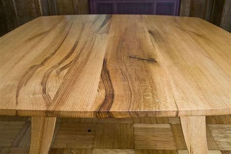 handmade red oak dining table  fredric blum design