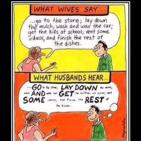 What Husbands Hear When Wife Is Talking Funny Jokes To Tell Funny