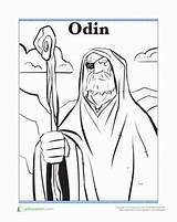 Odin Viking Gods Norse Mythology Designlooter sketch template