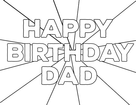 printable happy birthday coloring pages paper trail design