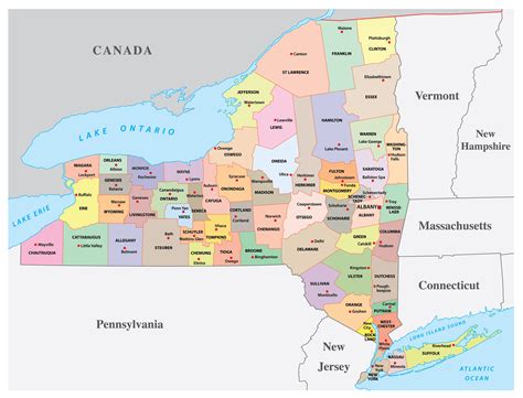counties   york state mapporn