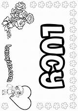 Lucy Coloring Pages Color Print Names Hellokids Girls Online sketch template