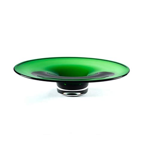 British Made Coloured Glass Bowl By Inkerman London