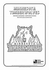 Coloring Pages Timberwolves Nba Minnesota Logos Teams Basketball Cool Logo Team Clubs Trending Days Last Choose Board sketch template