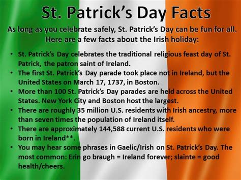 When Is St Patrick S Day Saint Patrick Day Parade Facts