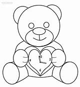 Clock Coloring Pages Printable Bear Color Cool2bkids Online Teddy Kids sketch template