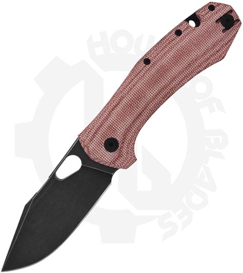 giantmouse grand grand red micarta blackout pvd red canvas micarta