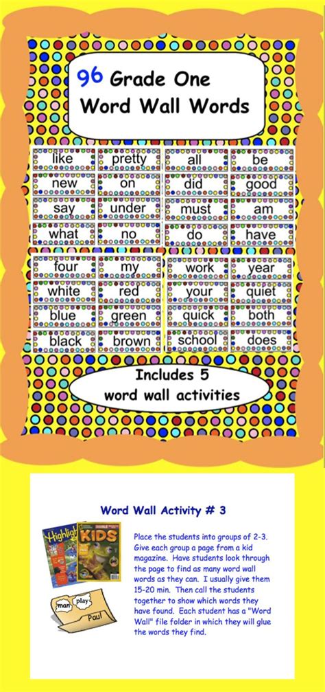 word wall words   activity ideas  word wall word wall