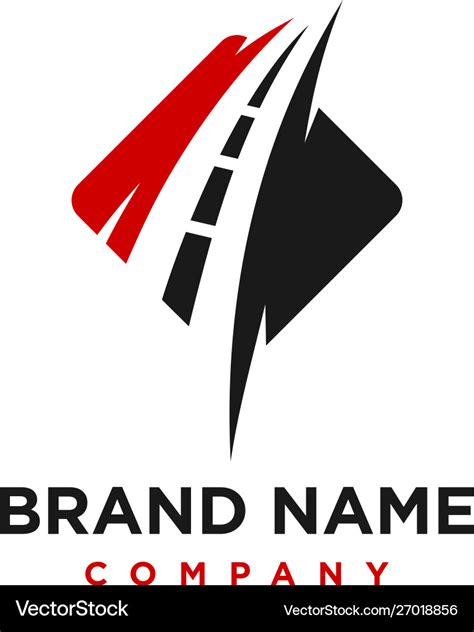 road logo design royalty  vector image vectorstock