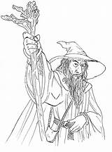 Gandalf Boromir sketch template