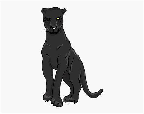 Black Panther Panther Wild Cat Imagen De Un Puma Animado