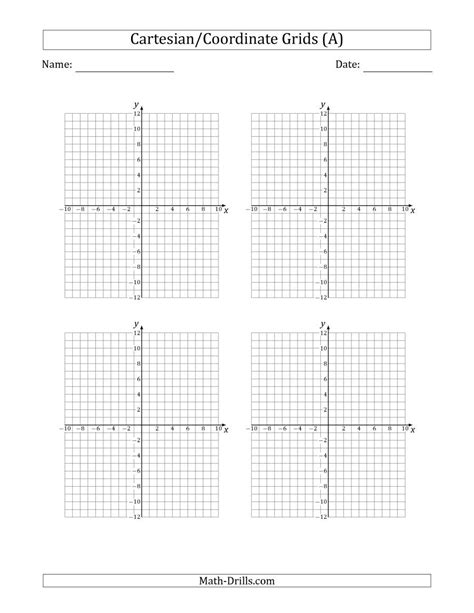 page cartesiancoordinate grids math worksheet   graph