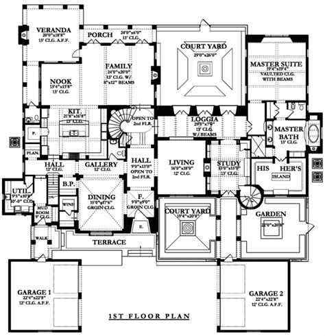 st floor plan image  colonial house plans mansion floor plan house plans