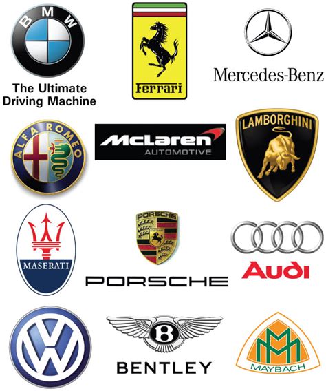 unique car logos design automotive car center